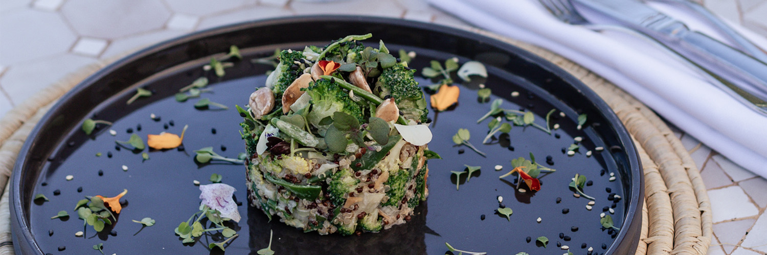 broccoli and quinoa salad cal reiet healthy recipe hotel santanyi mallorca